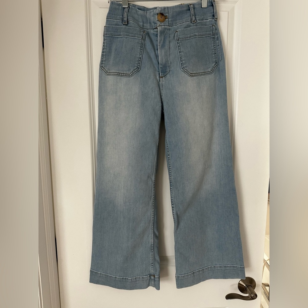Anthropologie Maeve Light Blue Denim